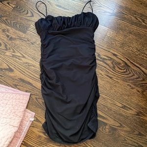 BLACK PRINCESS POLLY BODYCON DRESS